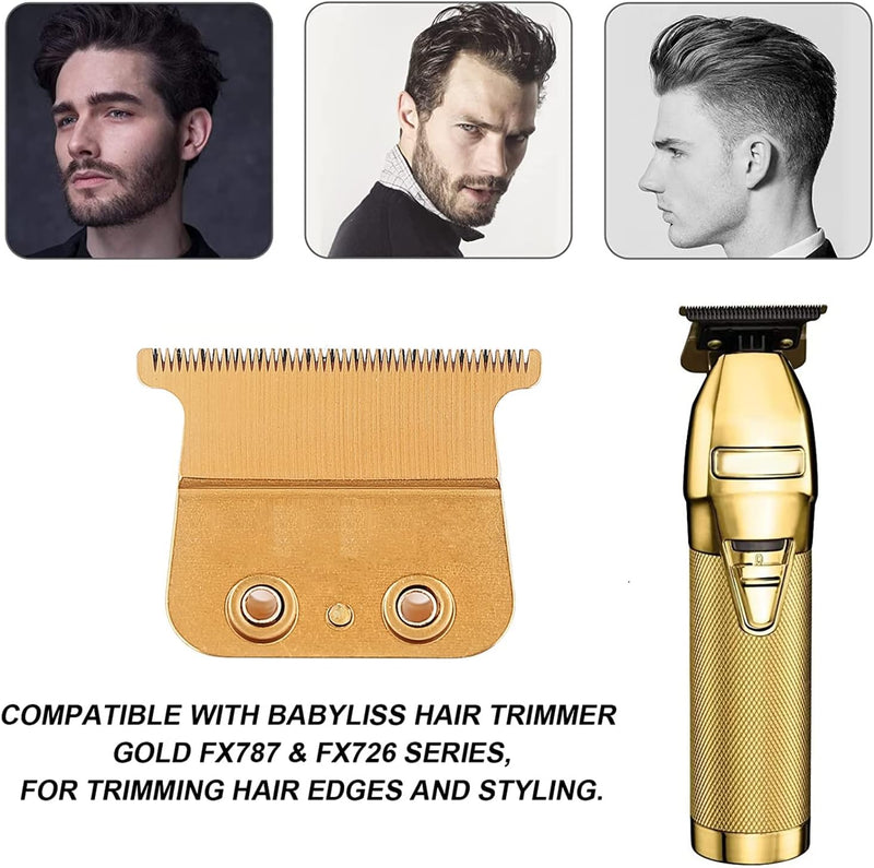 BESTBOMG Ersatzklingen kompatibel mit BaByliss Pro Outlining Haarschneider (FX787) und (FX726) B-fx7