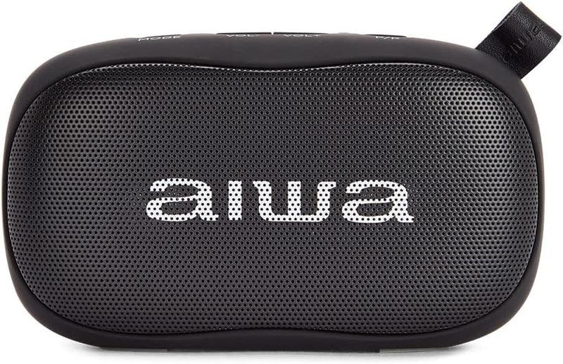 AIWA BS-110BK Tragbarer Lautsprecher, Schwarz, Bluetooth