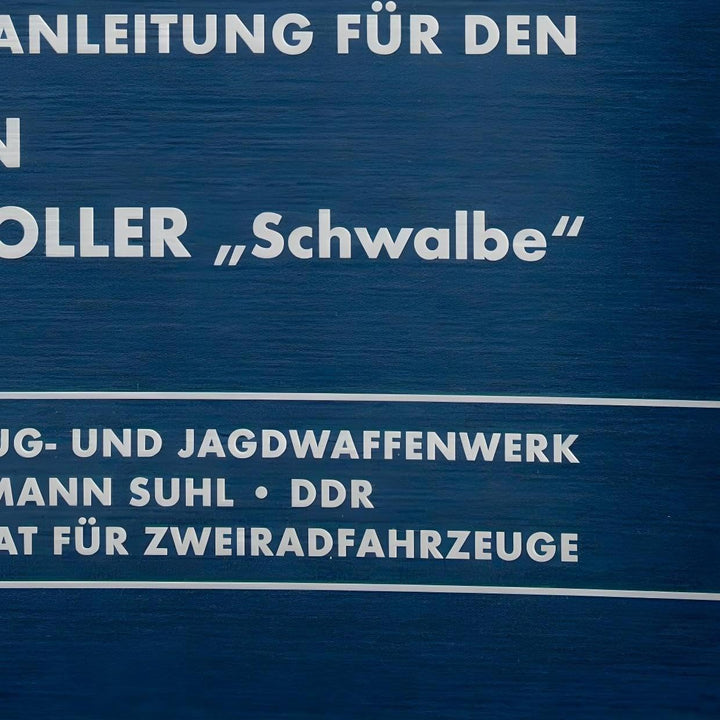Betriebsanleitung Simson -Schwalbe- Ausgabe 1975 mit 23 Bildern