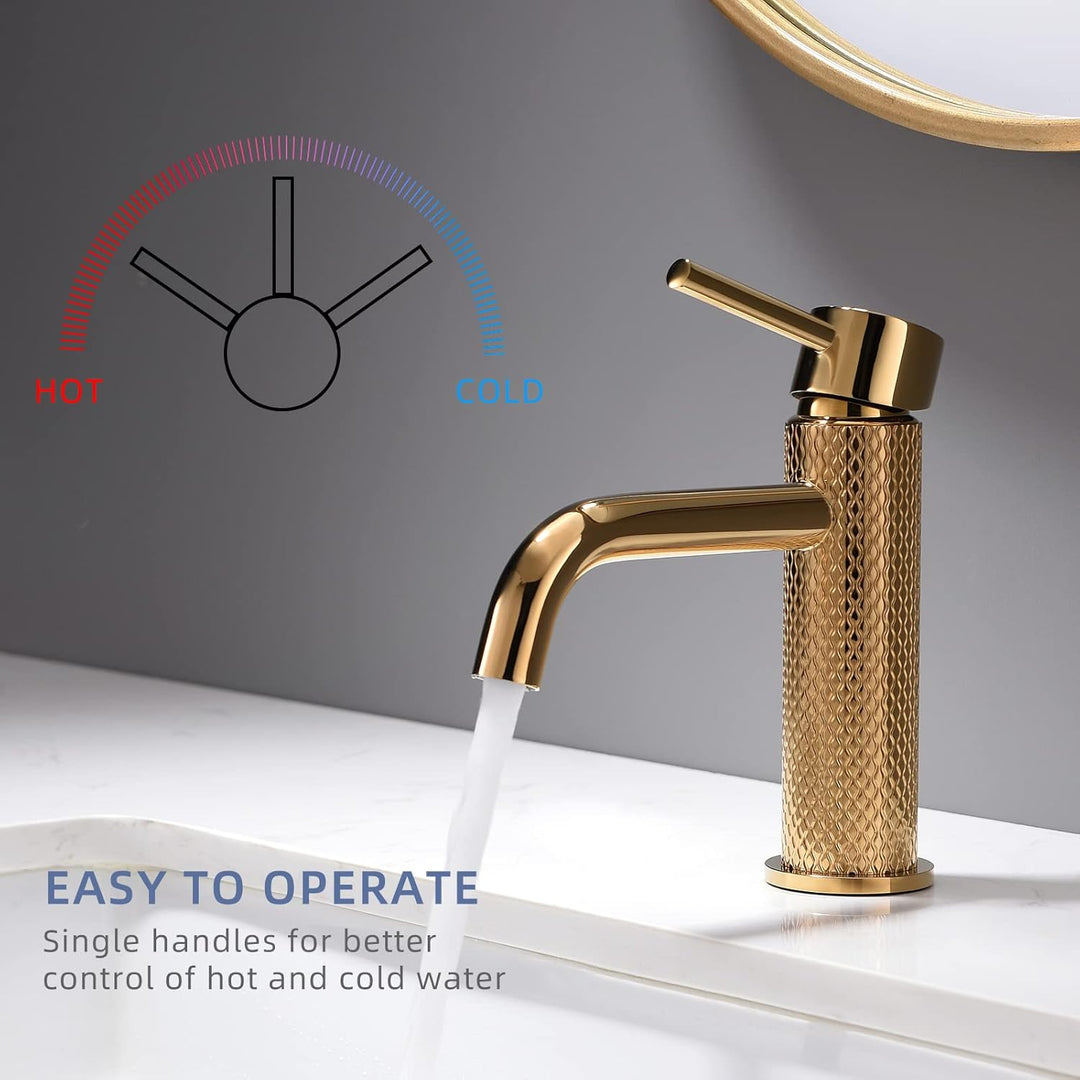 TIMACO Mischbatterie Bad Wasserhahn Badarmatur Waschtischarmatur Waschbeckenarmatur Waschbecken Bade