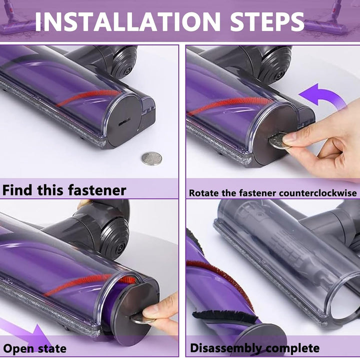 Bürste kompatibel für Dyson V7 V8 V10 V11 V15 SV10 SV11 SV12 SV14 SV15 SV22 SV25 SV27 SV28 SV37，Ersa