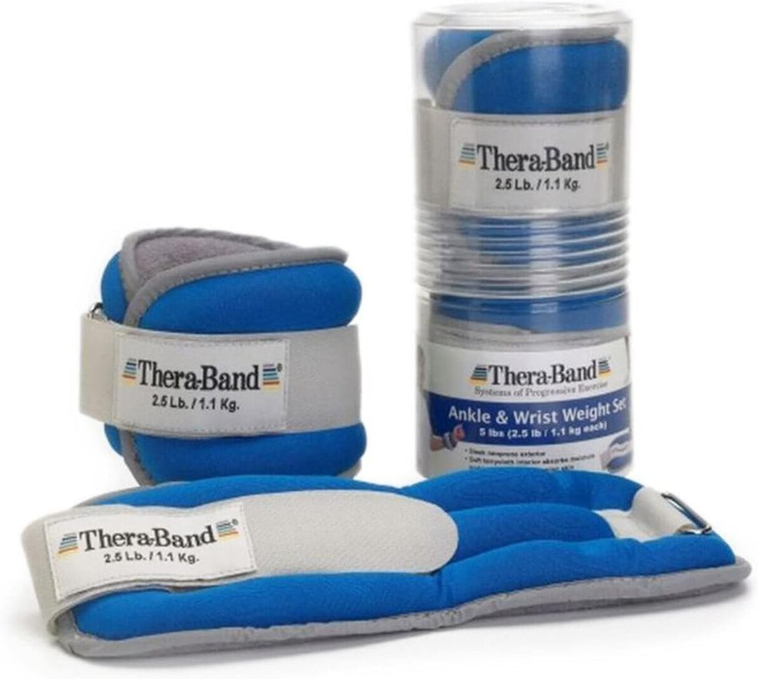 TheraBand Gewichtsmanschetten (1 Paar) Blau | 1,130 kg, Onesize