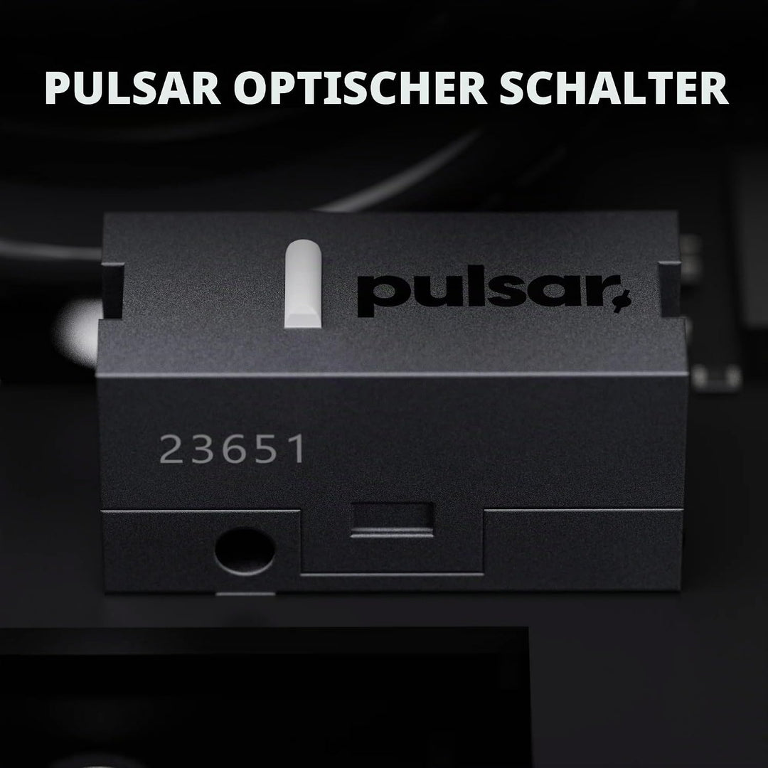 Pulsar Gaming Gears X3 Crazylight Kabellose Gaming-Maus, Ultraleicht, 43 g, Hybrid-ergonomisch, opti