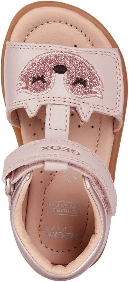 Geox Mädchen B Verred Sandal, 25 EU Dove Grey