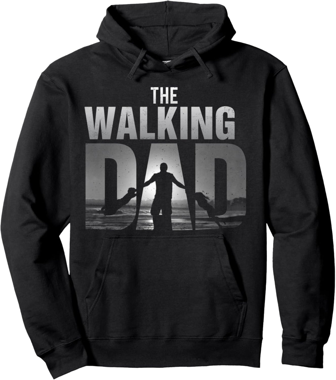 The Walking Dad 2 Kinder|Geschenk zum Vatertag|lustiges Papa Pullover Hoodie