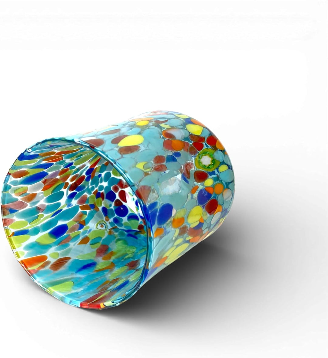 MAZZEGA ART &amp; DESIGN - klassische zylindrische Gläser aus mundgeblasenem Glas, handgearbeitet, mit M