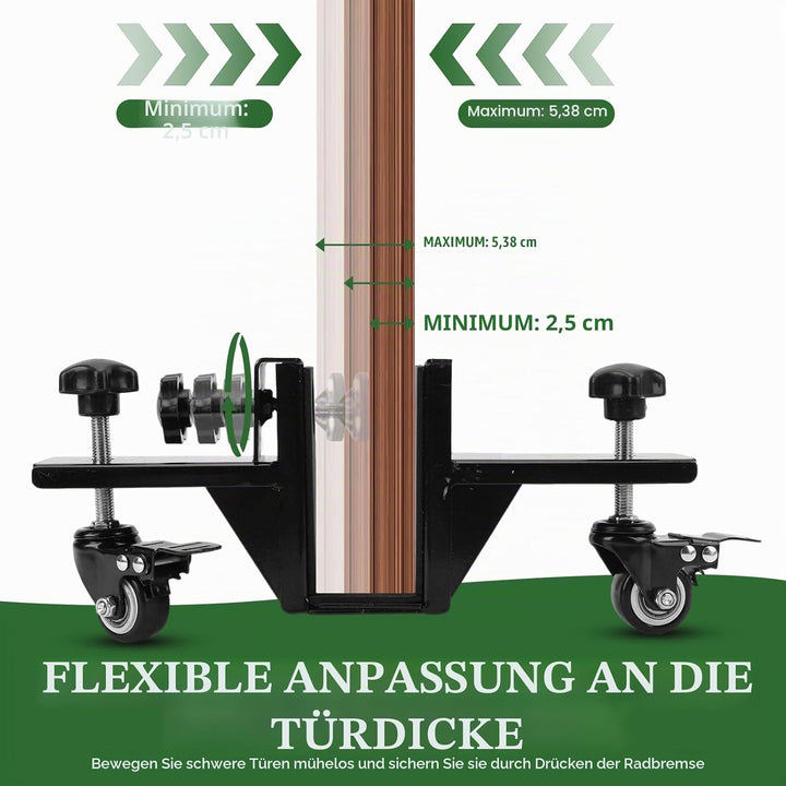 Türheber-Werkzeug-Set mit 2 robusten Tür-Installationshebern, Unterlegscheiben, Wasserwaage, Filzsch