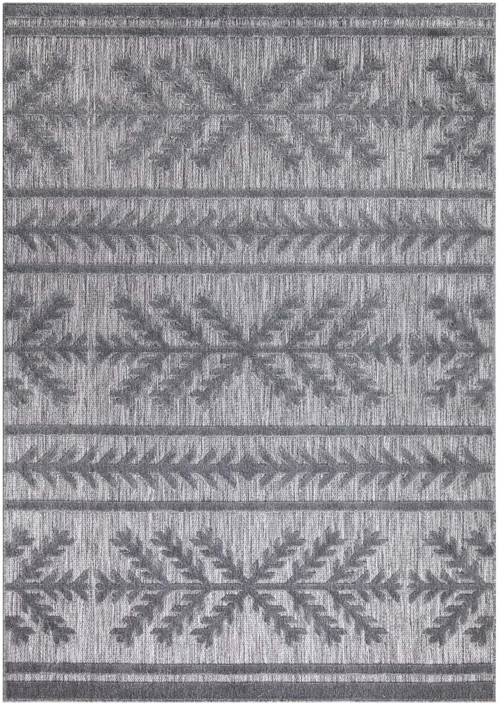 carpet city In-&amp; Outdoor Teppich - 120x170 cm - für Innen-&amp; Aussenbereich - Wetterfest Balkon-Teppic