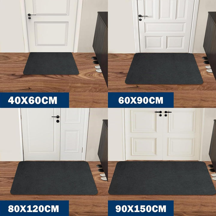 Schmutzfangmatte 80x120cm,Superdünn InnenFussmatte,Saugfähiges Rutschfester Teppich,strapazierfähige