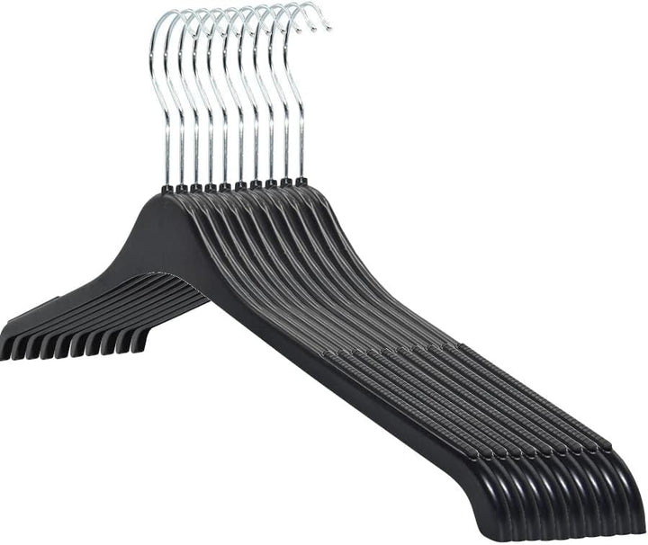 RSR Hangers 50 Stück Kleiderbügel Blusenbügel 47 cm hochwertigem Kunststoff | Hemdenbügel | 360° dre