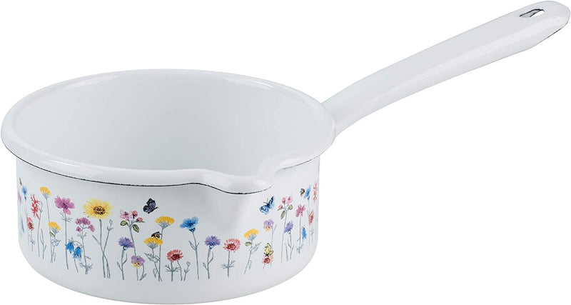 Riess 0036-070 Stielkasserolle mit grossem Ausguss, Durchmesser 14 cm, Inhalt 0,75 Liter, COUNTRY, S
