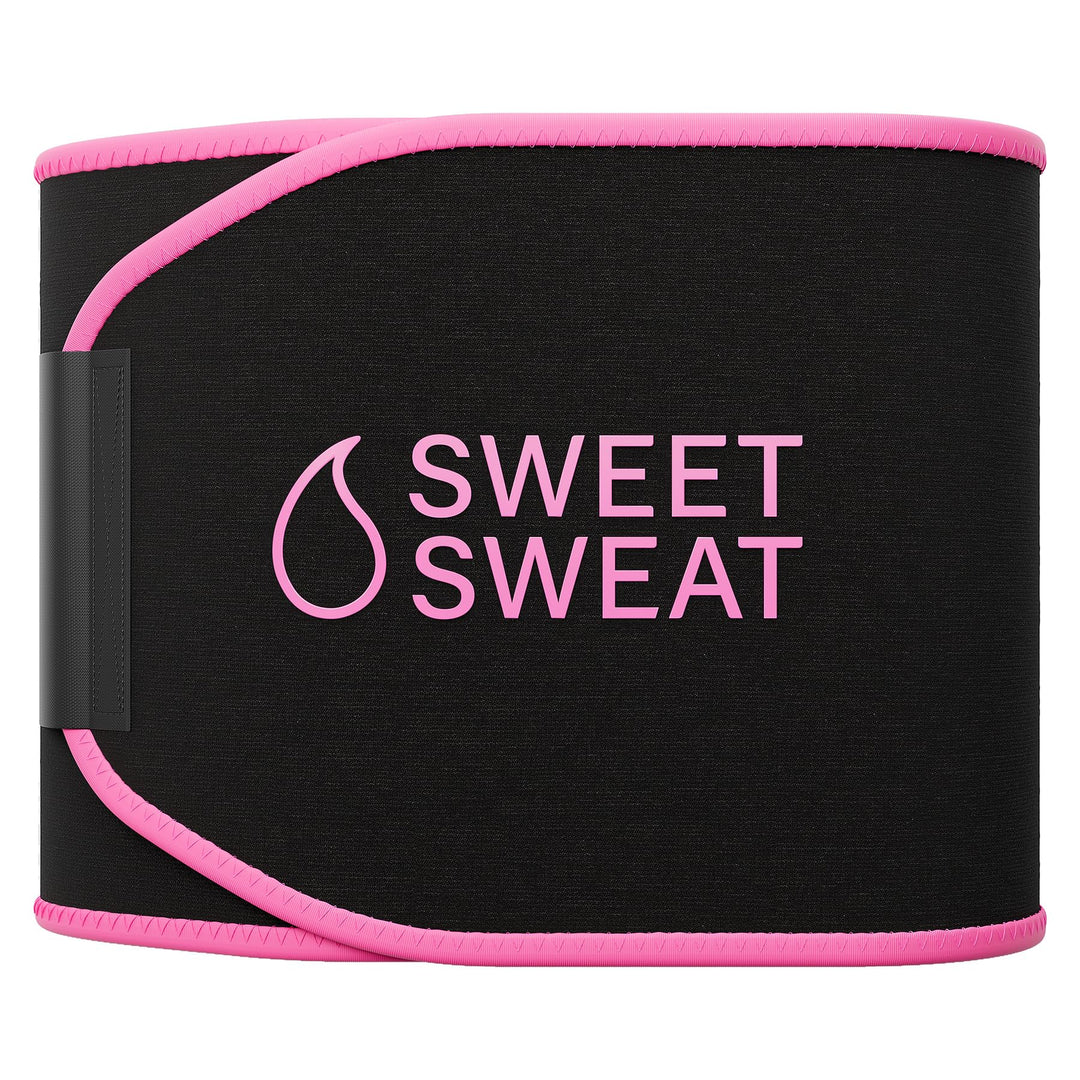 Sports Research Bauchgurt „Sweet Sweat“ zur Förderung der Schweissbildung am Bauch, Pinkes Logo, SM: