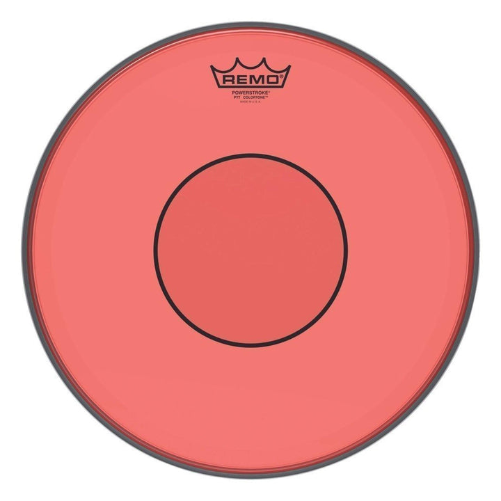 Remo Schlagzeugfell Powerstroke 77 Clear Snare Head with Clear Dot 13" 13" rot, 13" rot