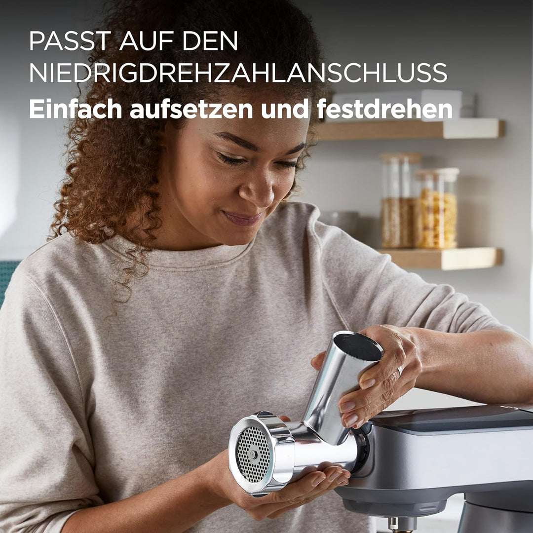 Kenwood Fleischwolf KAX950ME, Zubehör für Kenwood Küchenmaschinen, Silber