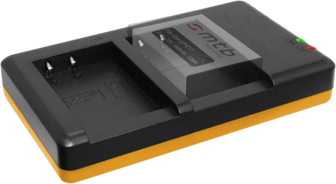 2 Akkus + Dual-Ladegerät (USB) für LP-E17 / Canon EOS 77D, 200D, 750D, 760D, 800D / EOS M3, M5, M6 (