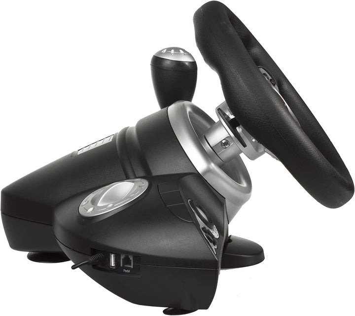 RS700 Gaming Rennlenkrad 270° Lenkbereich Ganghebel Gas- und Bremspedal Vibrationen 7 in 1 Lenkrad K