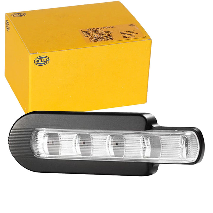 HELLA - Zusatzblinkleuchte - LED - 12V - Anbau/Schraubanschluss - Lichtscheibenfarbe: glasklar - LED
