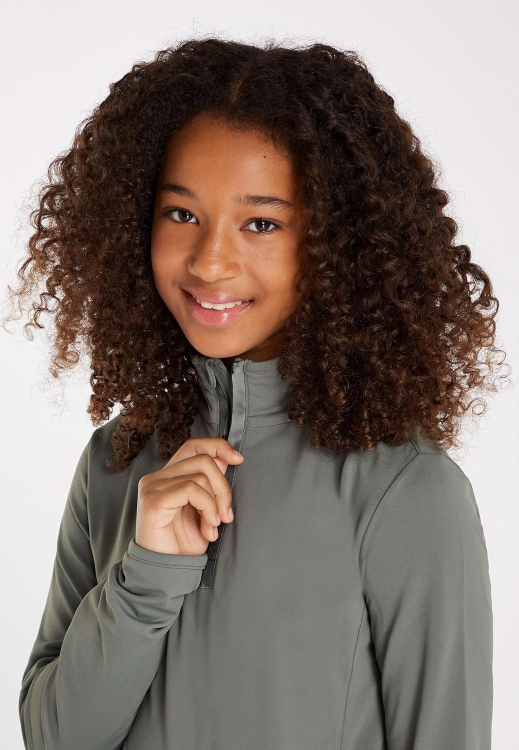 Protest Mädchen 1/4-reissverschluss FABRIZOY JR 128 Mistygreen, 128 Mistygreen