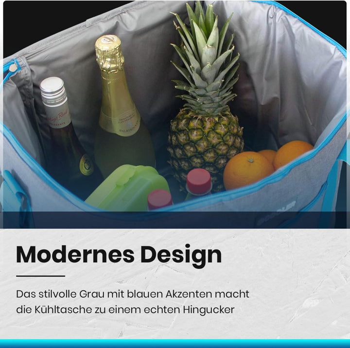 ToCi Kühltasche 36 Liter Isoliertasche Thermotasche Picknicktasche für Picknick Camping Urlaub Wande