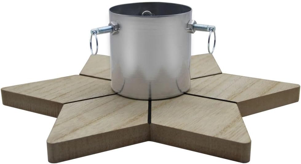 COIL Christbaumständer, Ständer mit Wasserspeicher, Rustikaler Ständer, Sockel für echten Baum, Wass