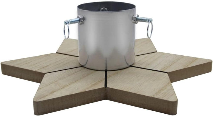 COIL Christbaumständer, Ständer mit Wasserspeicher, Rustikaler Ständer, Sockel für echten Baum, Wass