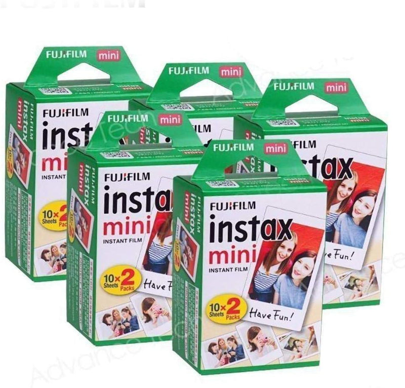 Fujifilm Instax Mini 100 Sofortbildfilm für Fuji 7s 8 25 50s 90 300 Sofortbildkamera, Share SP-1 Wei