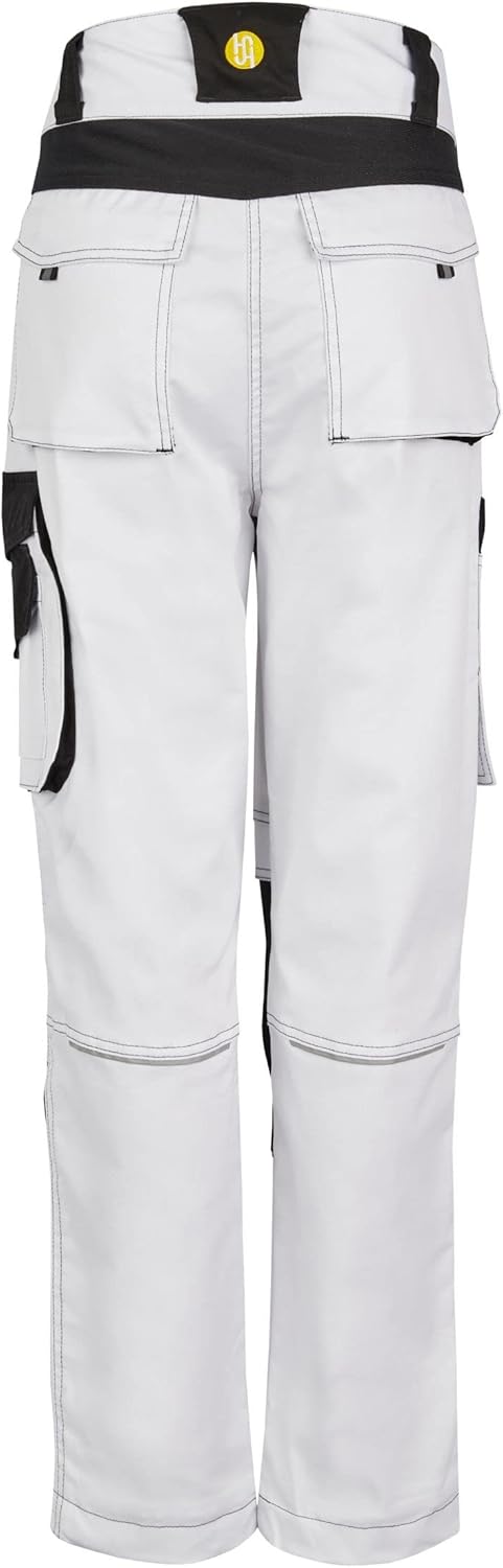 HSW Professional – Lange Arbeitshose für Damen – Modische und leichte Bundhose mit Knietaschen, stra