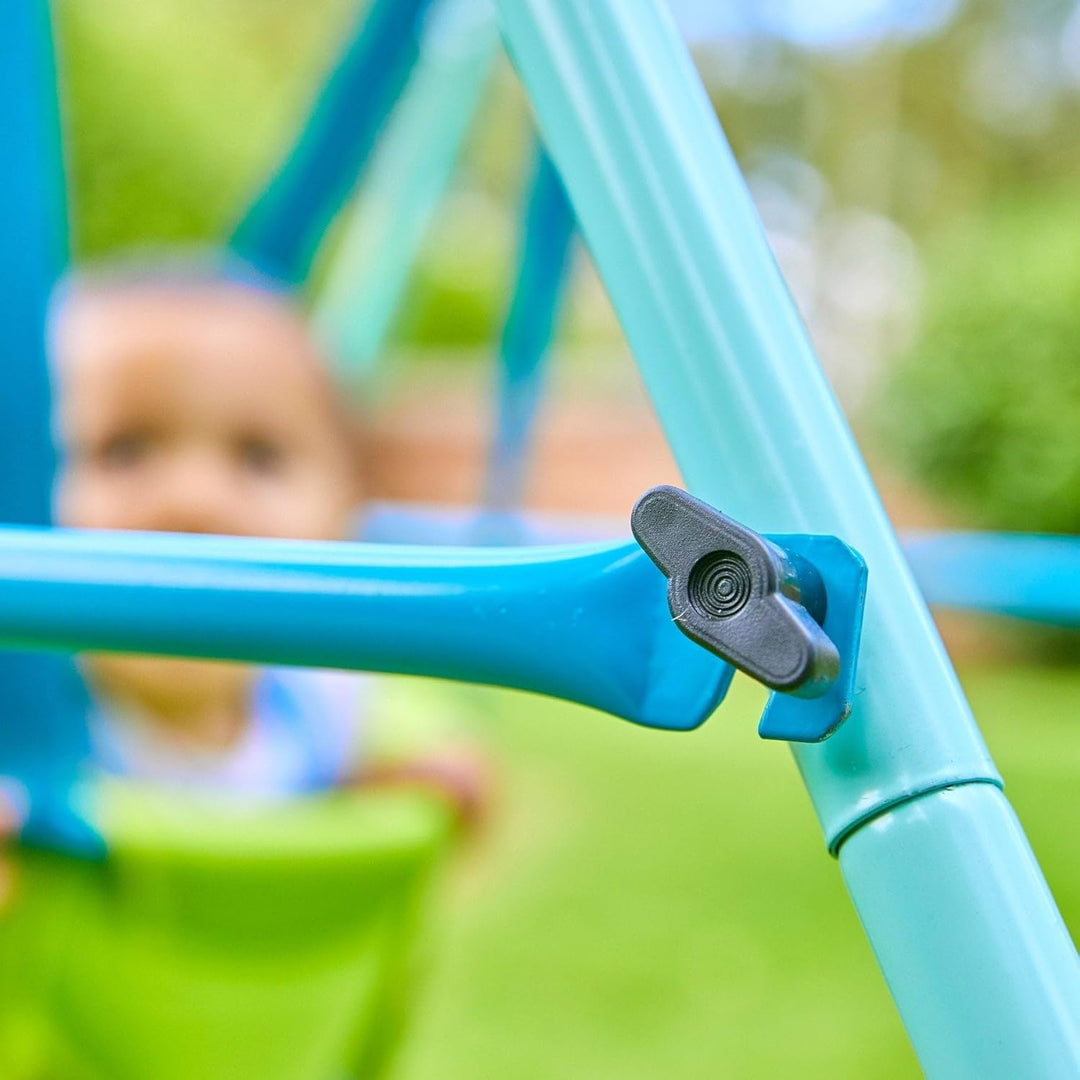 TP Toys Foldaway Baby Swing – Kompakte, pulverbeschichtete Metallschaukel für den Innen- und Aussenb