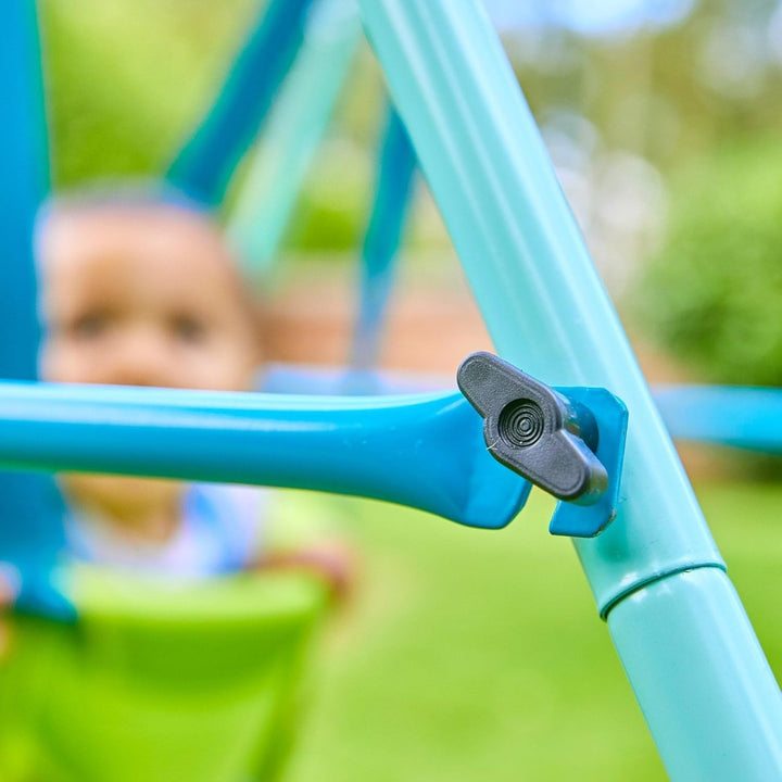TP Toys Foldaway Baby Swing – Kompakte, pulverbeschichtete Metallschaukel für den Innen- und Aussenb