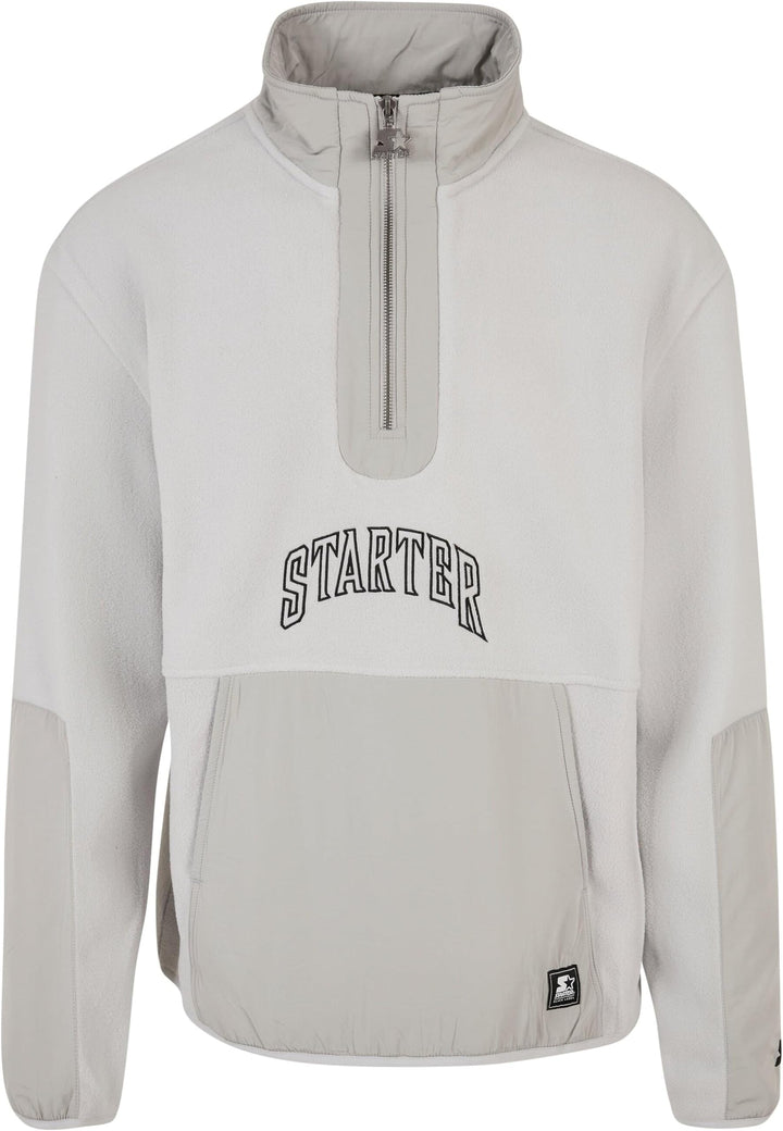 STARTER BLACK LABEL Herren Starter Thunder Polar Fleece Halfzip M Lightasphalt, M Lightasphalt
