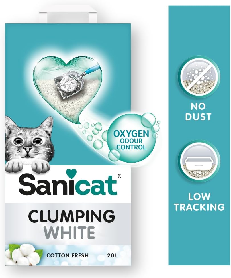 Sanicat Clumping White Katzenstreu 20 L
