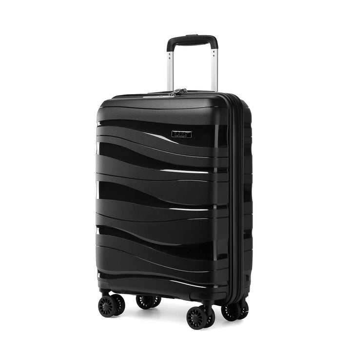 KONO Koffer Trolley 55cm Reisekoffer Leicht Hartschalenkoffer mit TSA Schloss Zwillingsrollen Rollko