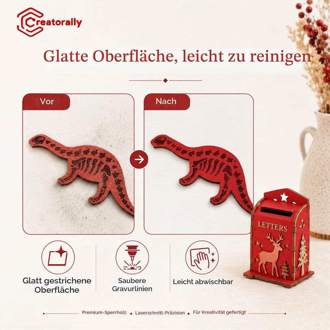 Farbige Sperrholzplatte 3mm, Linde Holz für Lasercut 30x30 cm 4 Stück, Laser Sperrholz für Schneiden