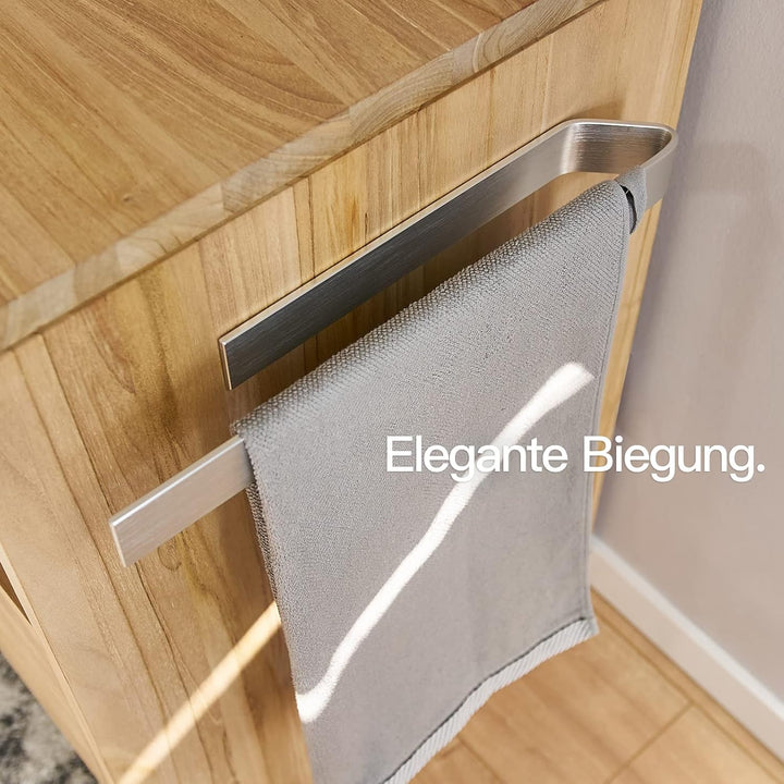 Designfabrik Hamburg Handtuchhalter ohne Bohren | Handtuchhalter Wand für Bad &amp; Küche | Handtuchring