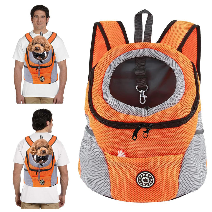 PETCUTE Hundetragerucksack,Verstellbarer Haustier Rucksack für Kleine Hunde und Katzen,Gepolsterter