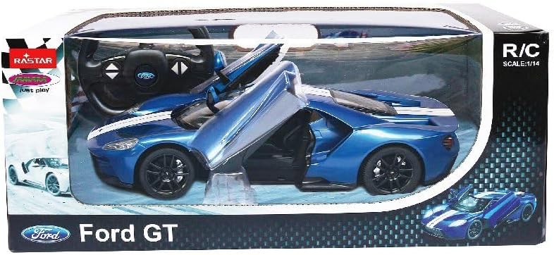 Ford GT 1:14 blau Tür manuell 2,4GHz - offiziell lizenziert, ca 1 Std fahren, 11 Kmh, perfekt nachge