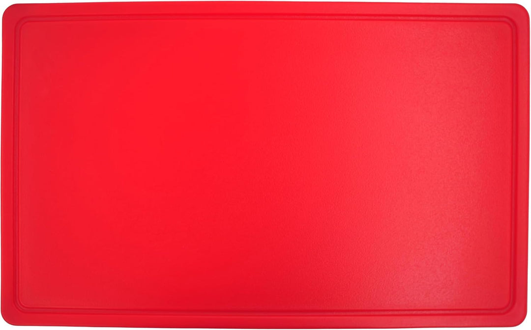 METRO Professional Schneidebrett, GN 1/2, hochdichtes Polyethylen (HDPE), 32.5 x 26.5 x 2 cm (rot),