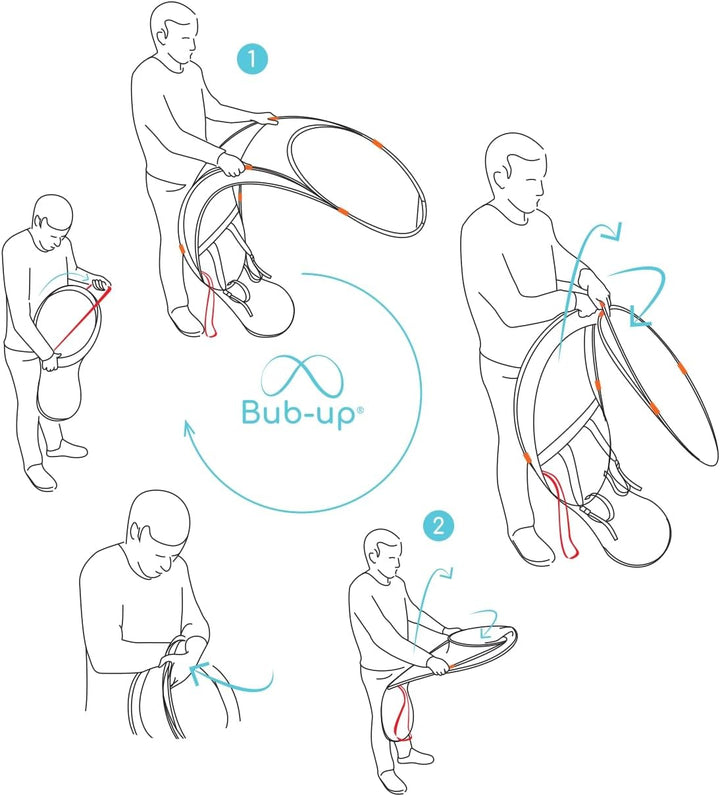 Bub-up Regenschutz für Fahrrad, ersetzt Regenbekleidung (wasserdicht, Jacke, Cape, Parka, Poncho...)