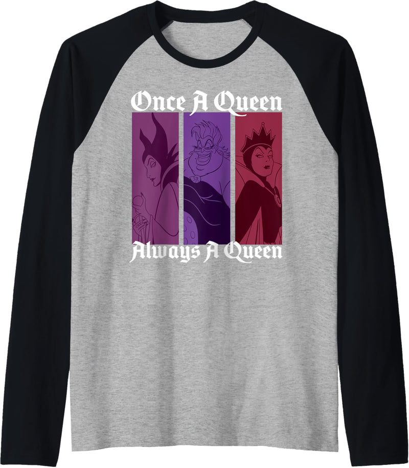 Disney Villains Once A Queen Always A Queen Raglan