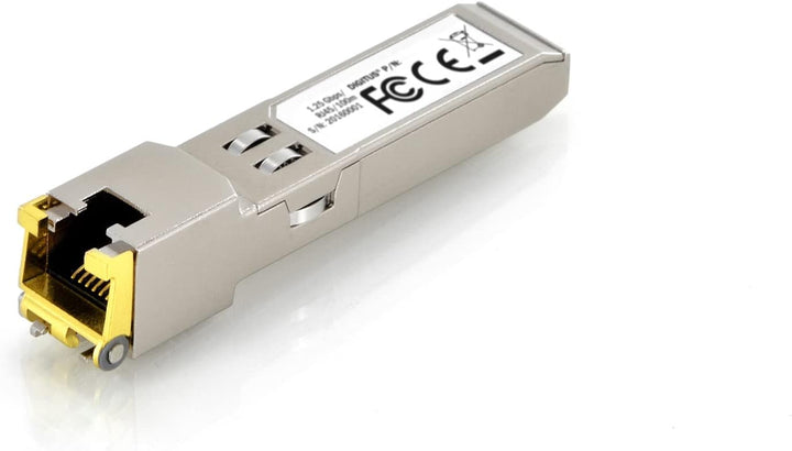 DIGITUS Gigabit SFP+ Modul für Cat 6A Kupfer Patchkabel, Mini GBIC, RJ45 Buchse, 10GBaseT, 100 Meter