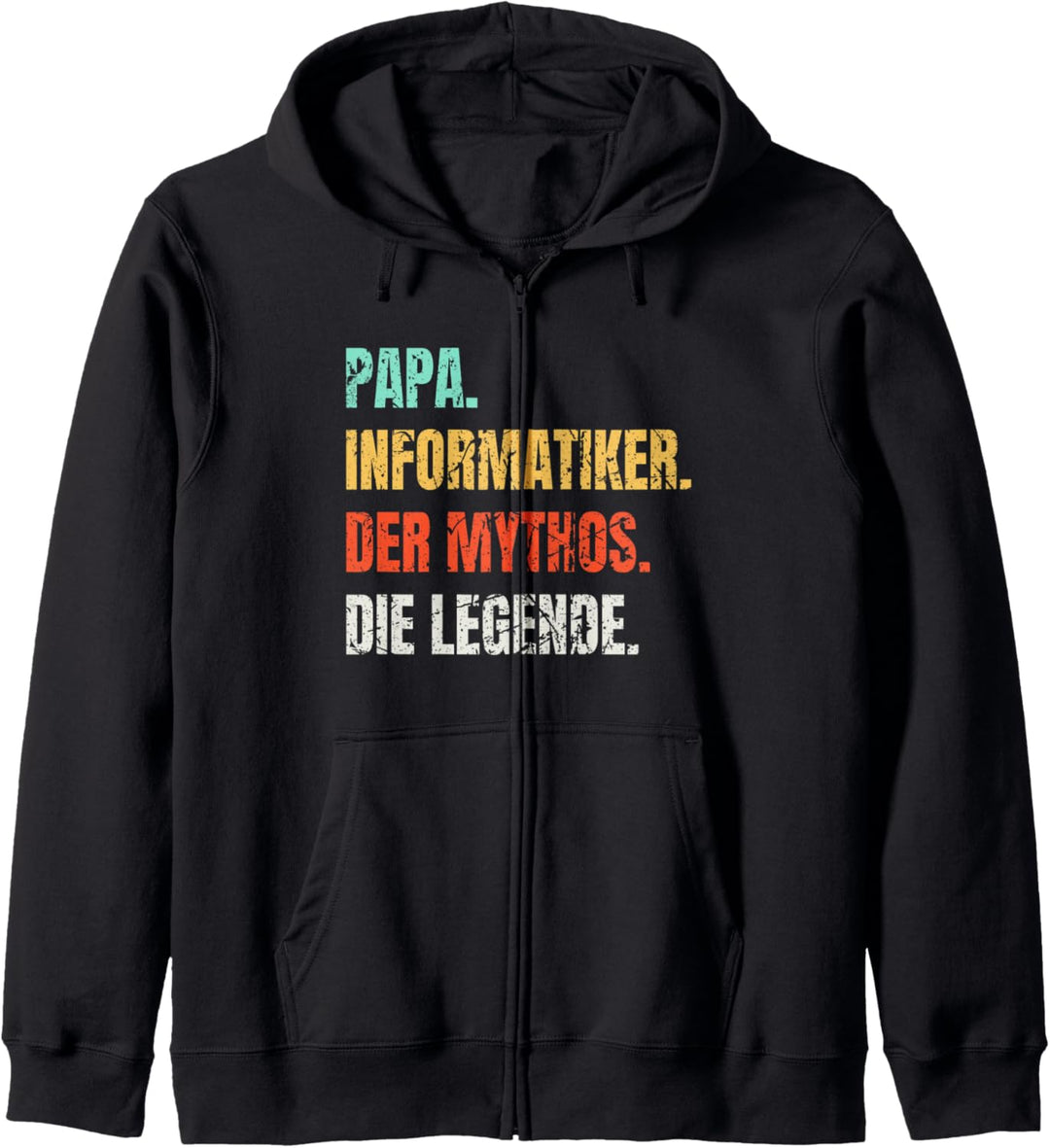 Papa Informatiker Der Mythos Die Legende Vintage Kapuzenjacke