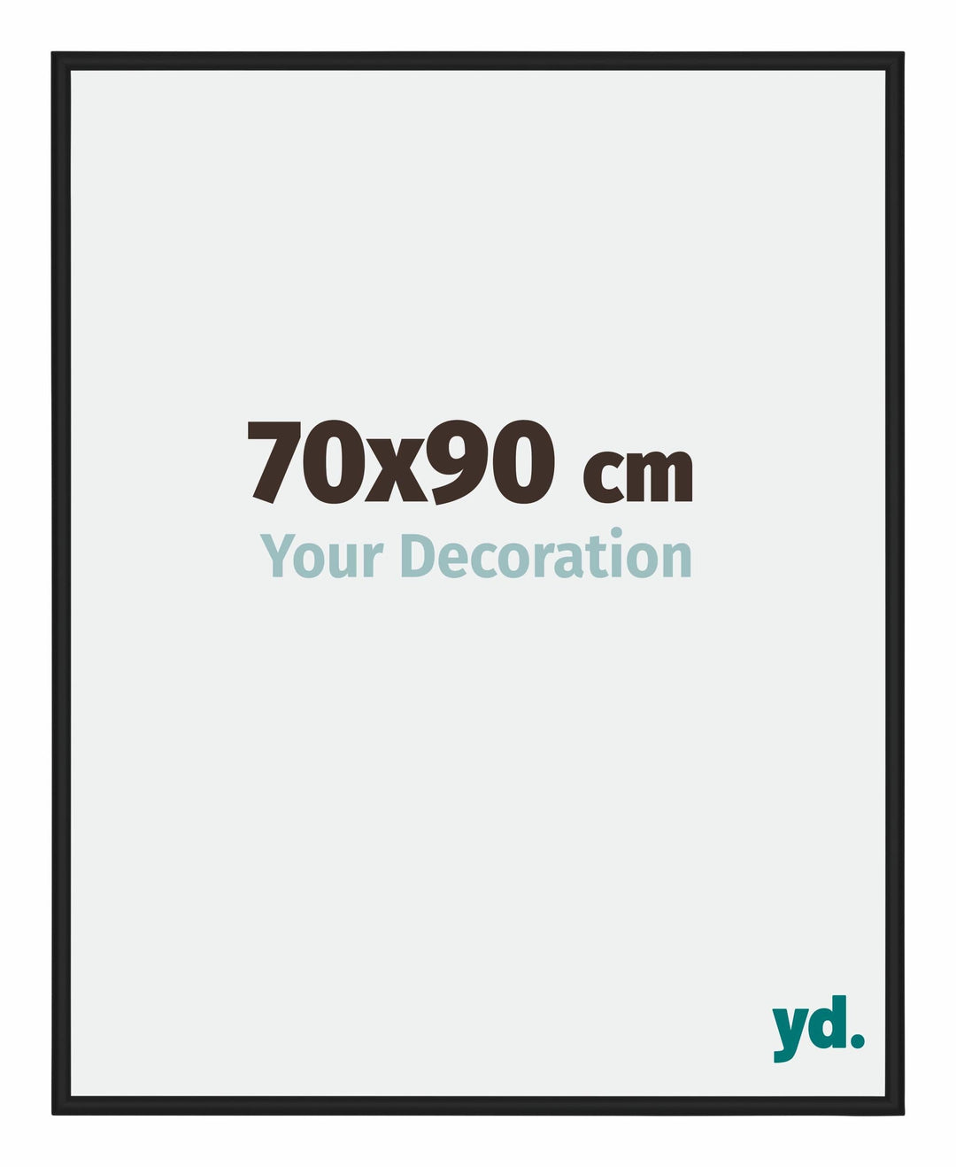 yd. Your Decoration - Bilderrahmen 70x90 cm - Bilderrahmen aus Aluminium mit Acrylglas - Antireflex