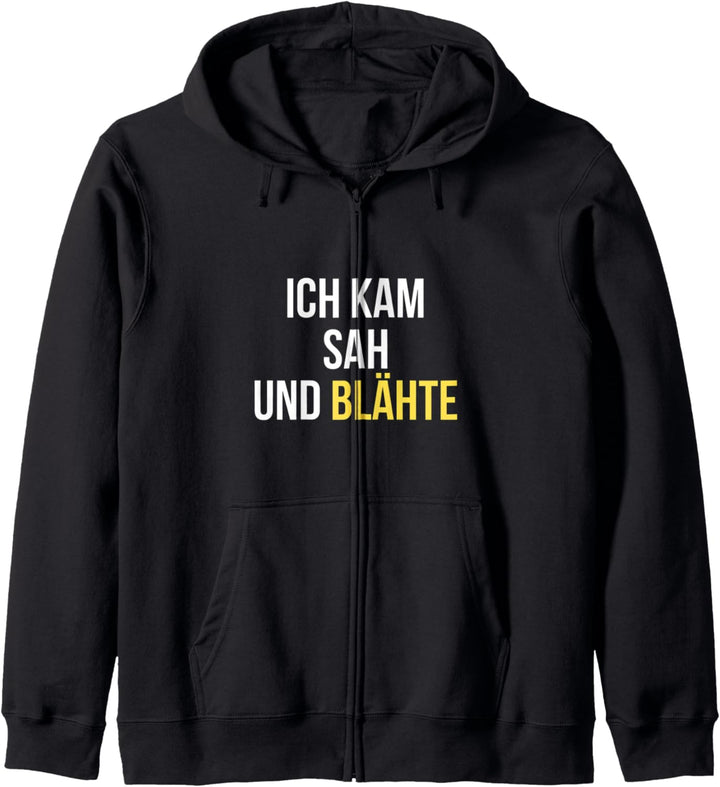 Furzen Sprüche ICH KAM SAH UND BLÄHTE Kapuzenjacke