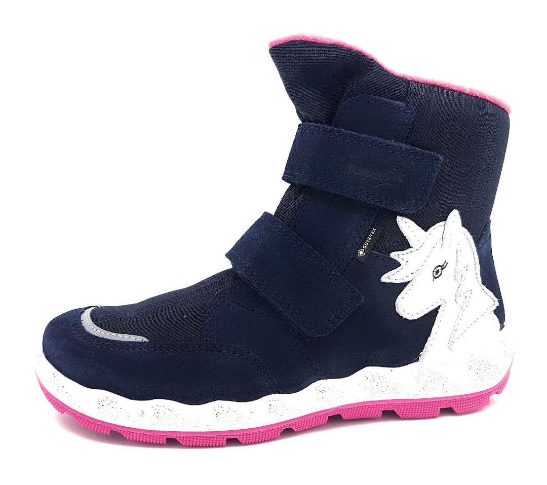 Superfit Mädchen Icebird Warm Gefütterte Gore-tex Schneestiefel 20 EU Schmal Blau Pink 8020, 20 EU S