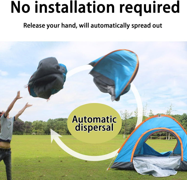 KEELYY Wurfzelt 2 Personen Pop Up Zelt Leicht Camping Zelt Wasserdicht Kuppelzelt Automatisches für