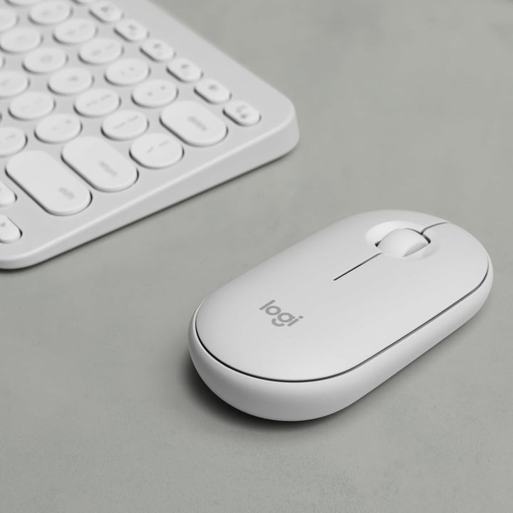 Logitech Pebble 2 Combo - US QWERTY-Layout International Layout, Weiss