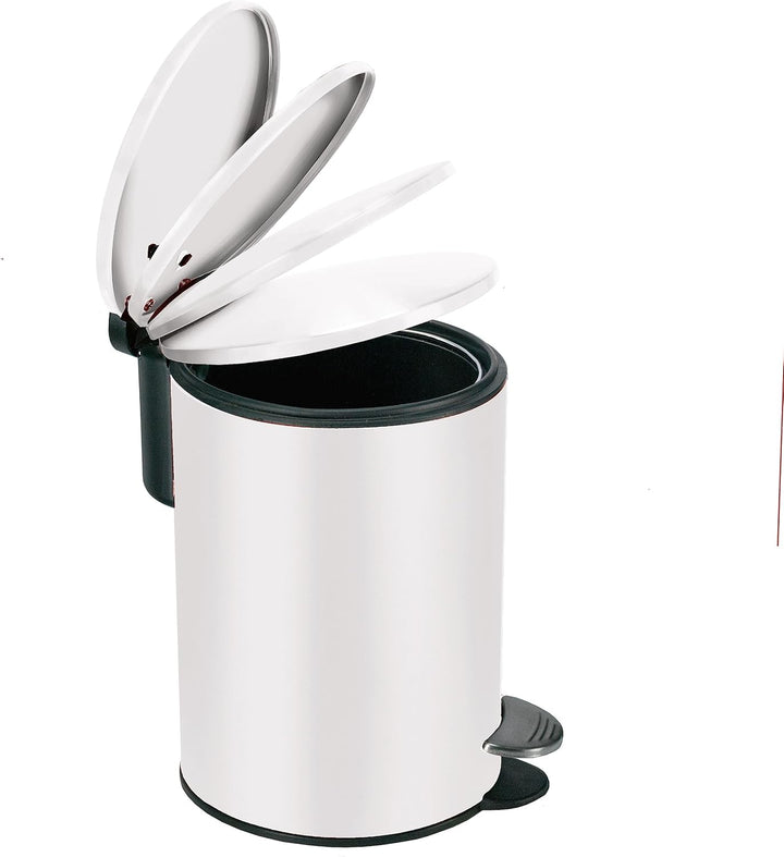 Kosmetikeimer Silence, Farbe: Weiss, Material: Metall, Grösse: Eimer 3 Liter Länge 17 cm, Breite 17