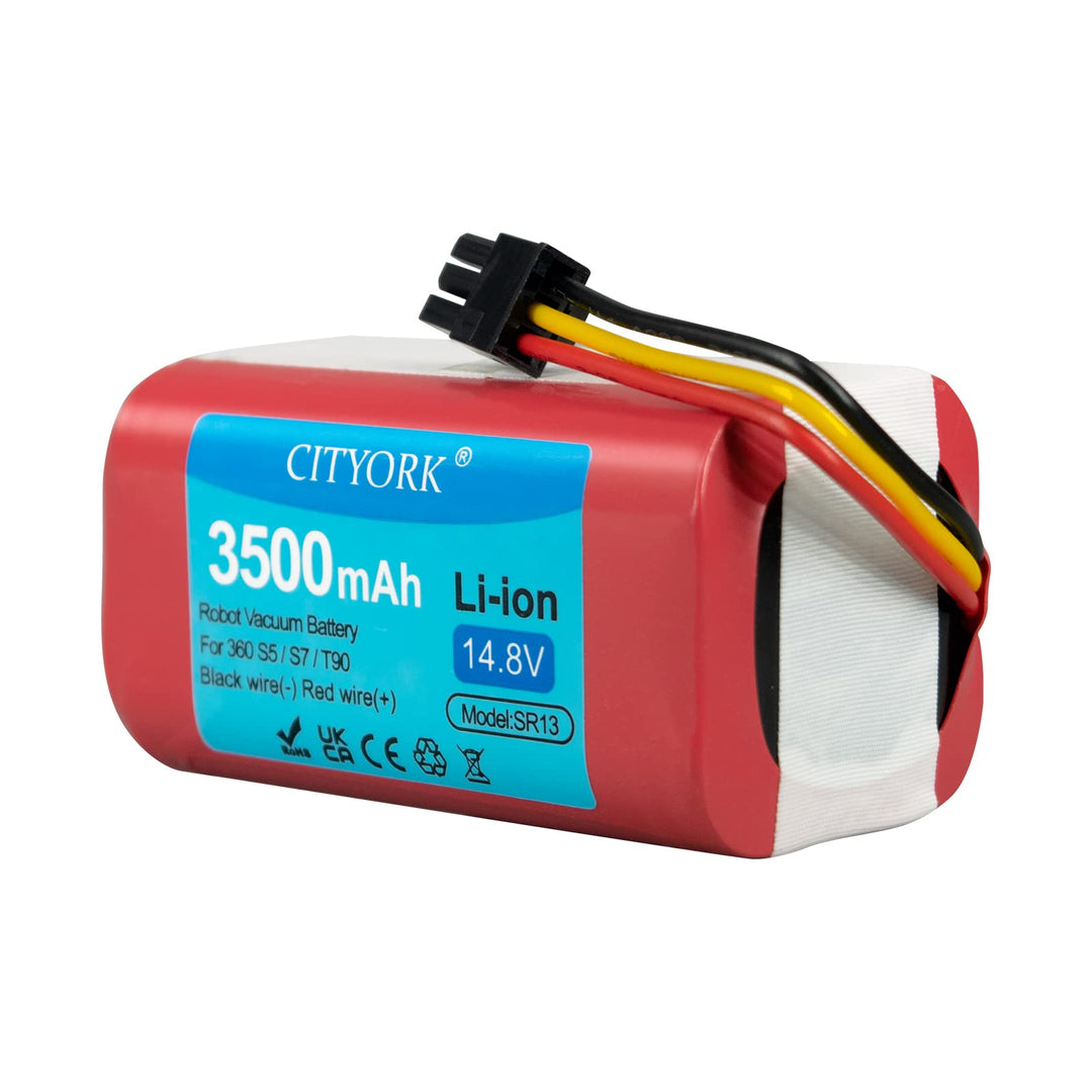CITYORK 14,8 V 3500 mAh Ersatzakku für 360 S5 S7 S7 Pro T90, wiederaufladbarer Li-Ion-Staubsauger-Ak