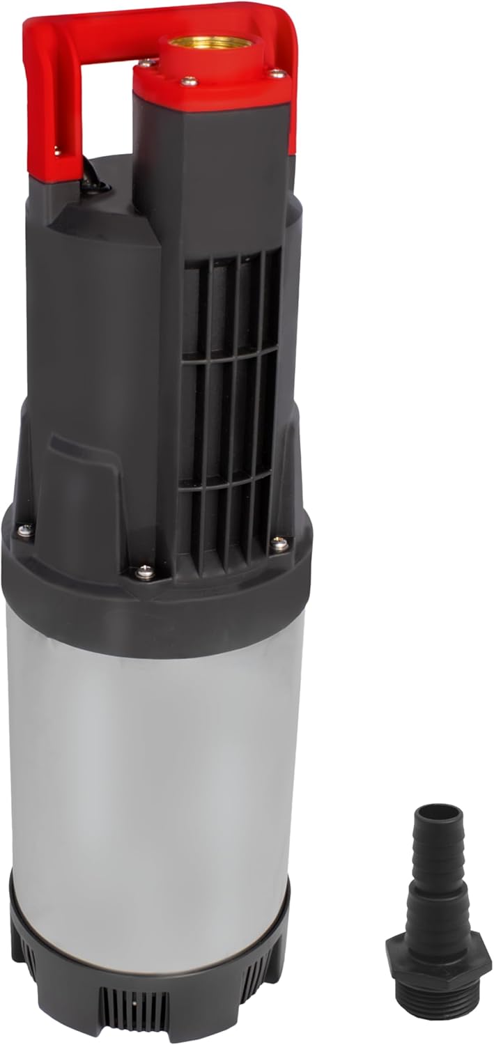 Grafner Automatik Drucktauchpumpe mit 1100 Watt und Rückschlagventil, 6500 l/h, max. 4,5 bar, Förder