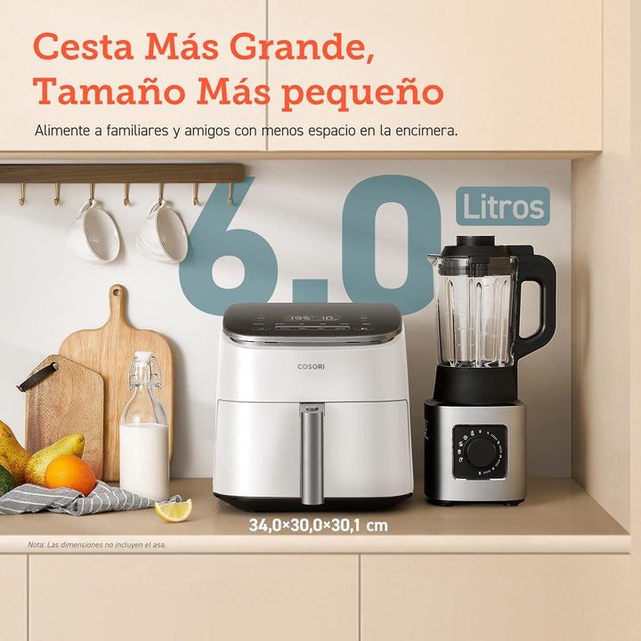 COSORI Turbo Blaze Luftfritteuse, 6 l, Air Fryer, 46% schneller, mit DC-Motor, 9-in-1-Öl-Fritteuse m